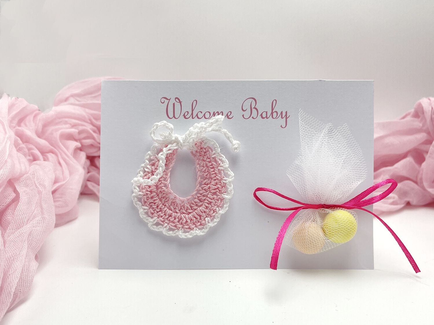 Welcome Baby Σαλιάρα για Κοριτσάκι