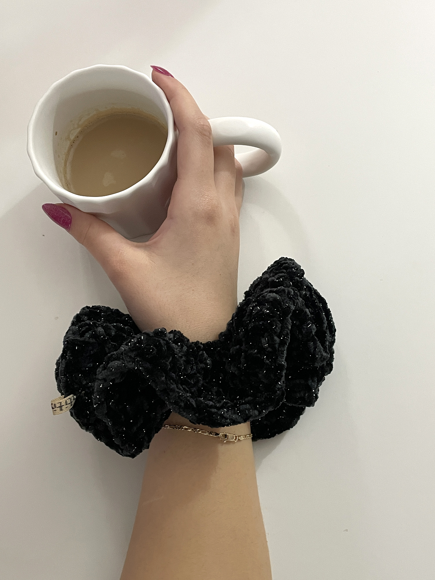 Scruncie Μαύρο Γυαλιστερό