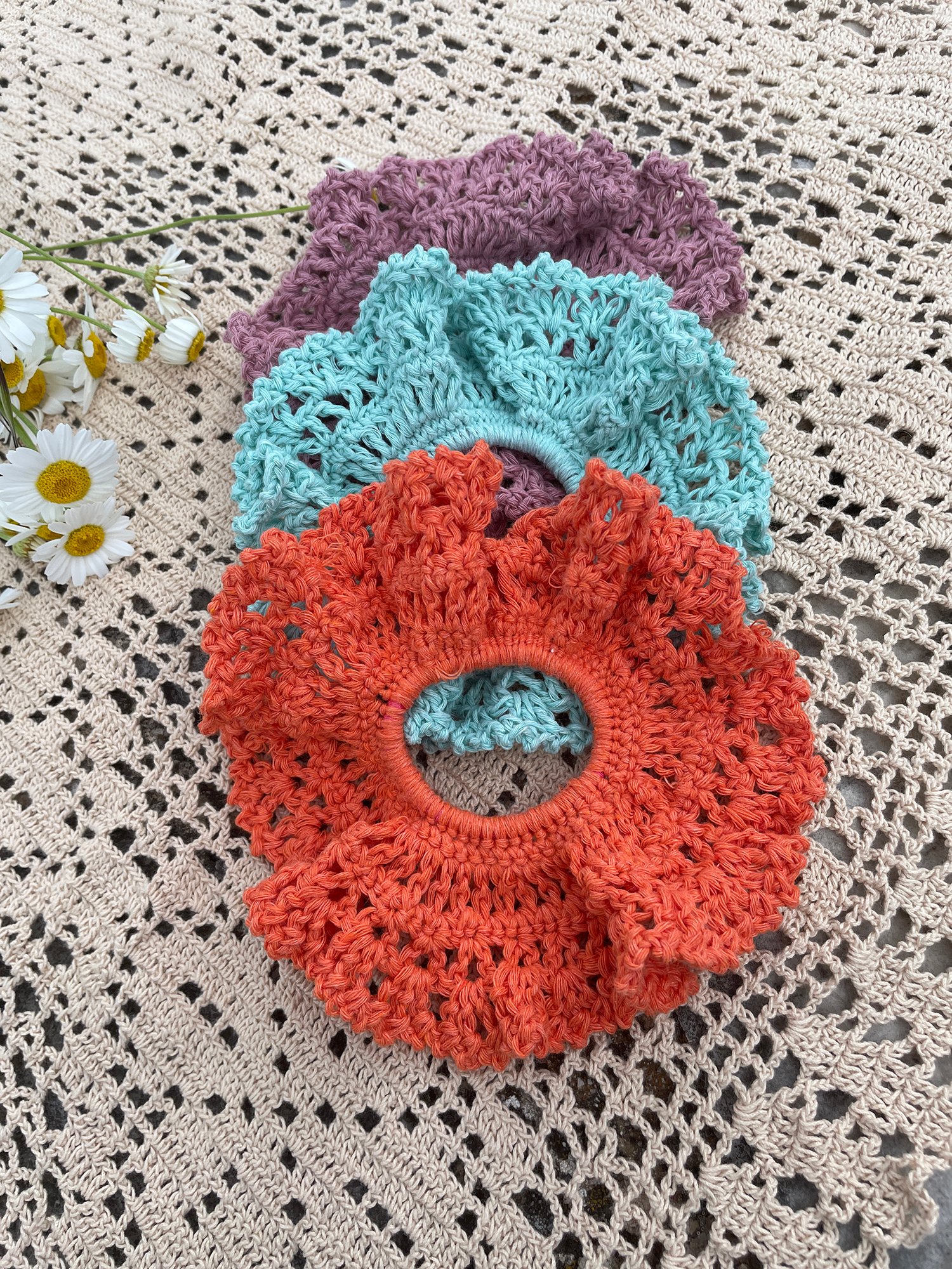Δαντελένιο Scrunchie